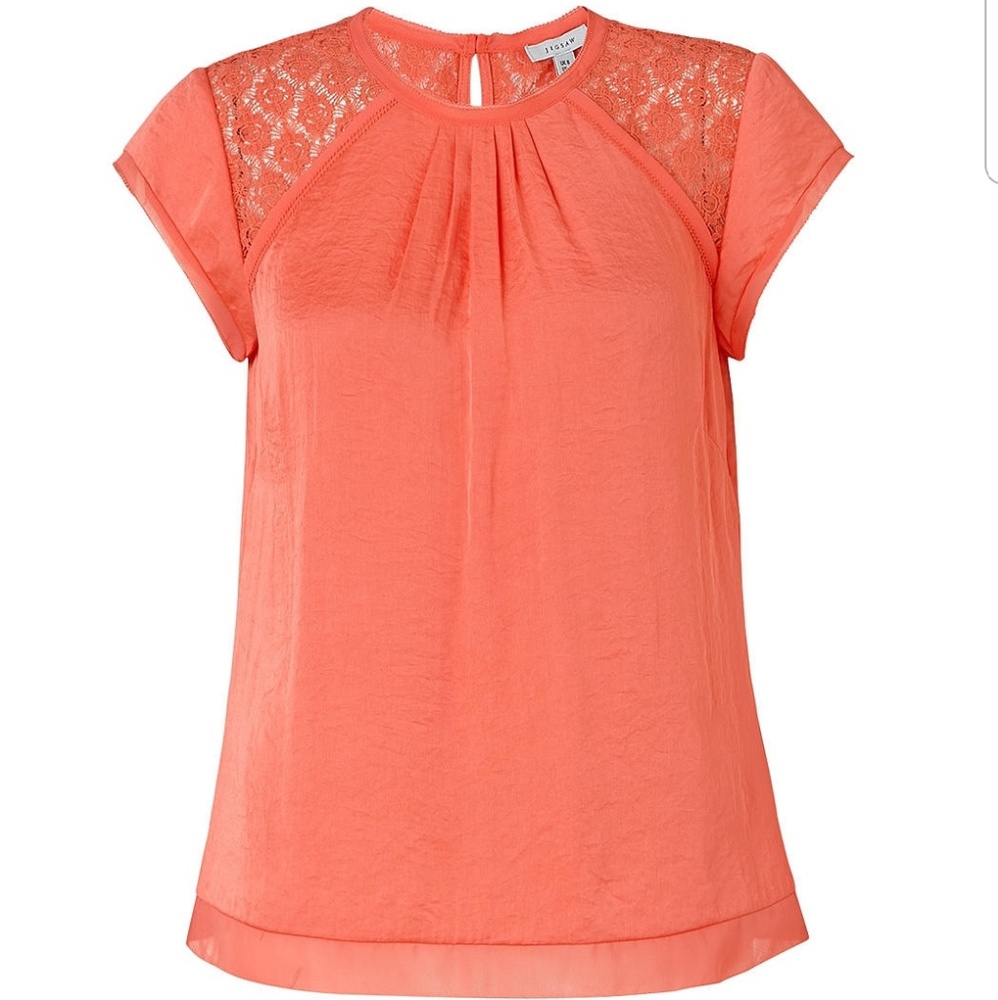 Jigsaw Crocus Drape Top Geranium